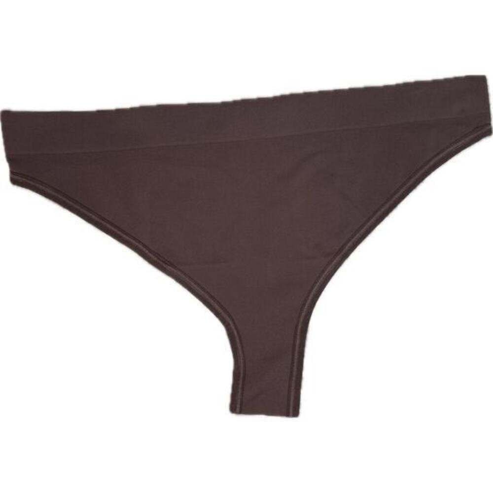 Free People Intimately‎ Thong XXS Coconut Shell Brown | Soft & Seamless Lingerie